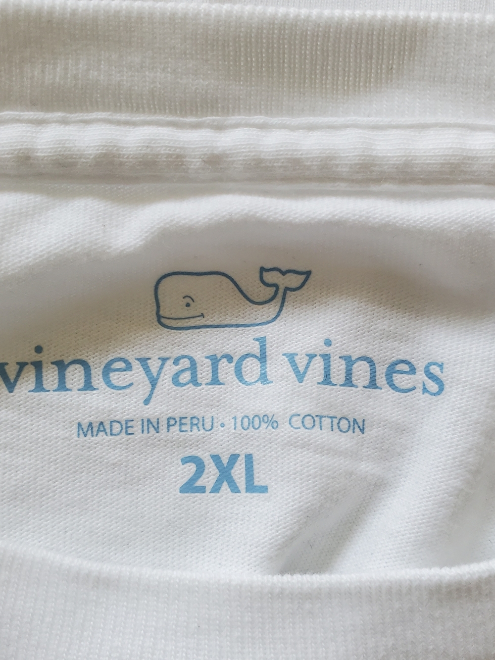 Vineyard Vines White Pocket Tee.  Size 2XL - Picture 5 of 5